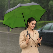 Foldable UV & Rain Umbrella with C-Shaped Handle – Kids (1 Pc / Mix Color)