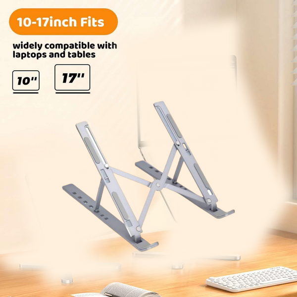 Metal Portable Laptop Stand, with 7 Adjustable Angles (1 Pc)