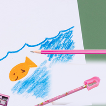 Kids' Stationery Kit: Wooden Pencils, Sharpener, Eraser, Diary (8 Pc Set)