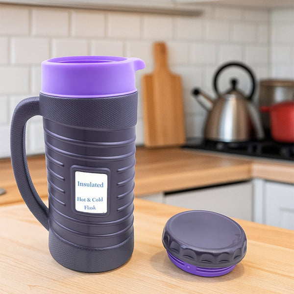 Stainless Steel Thermos Flask (Multiple Sizes): Travel Mug, Coffee, Tea (Leakproof), Tumbler